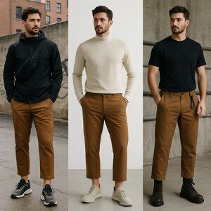 Lululemon Men’s ABC Crop Pants Copper Brown 36 Gorpcore Utilitarian Minimalist